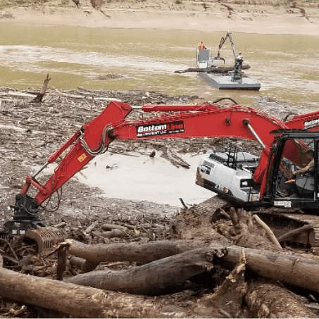 Global Emergency Services performing large scale debris removal, reduction, and disposal in Texas